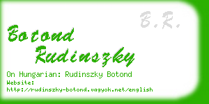 botond rudinszky business card